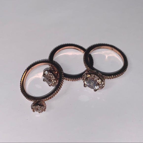 Rose Gold Ring Set - Picture 3 of 4